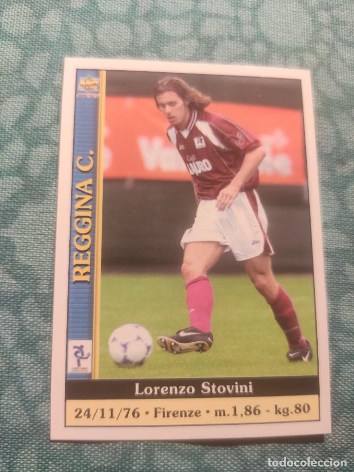 Fu&szlig;ball-Sticker: 319 LE SCHEDE DEL CALCIO 2001 - LORENZO STOVINI - REGGINA -- MUNDICROMO MC ITALIA FICHAS 01