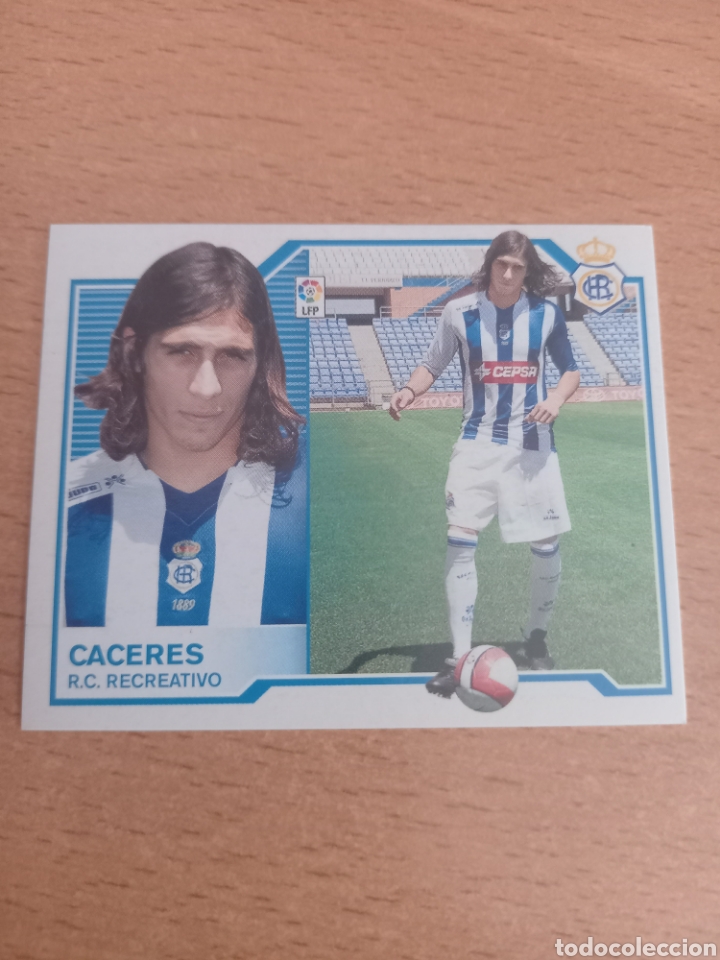 Fu&szlig;ball-Sticker: C&aacute;ceres coloca Recreativo de Huelva liga 2007 2008 07 08 ediciones este