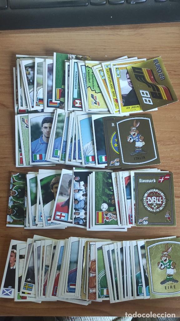 Cromos de F&uacute;tbol: Lote unos 125 cromos adhesivos de Panini f&uacute;tbol Alemania 1988 euro 88