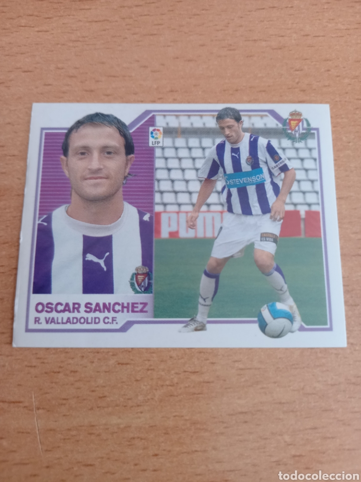 Cromos de f&uacute;tbol: Oscar S&aacute;nchez Real Valladolid liga 2007 2008 07 08 ediciones este