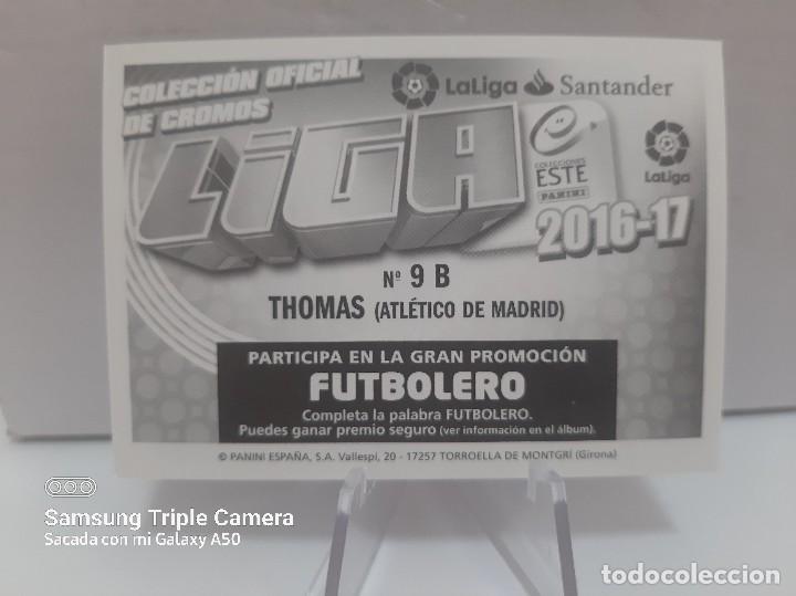 Cromos de f&uacute;tbol: THOMAS #9B ATLETICO DE MADRID ESTE 2016-17 2016 2017 - Foto 2