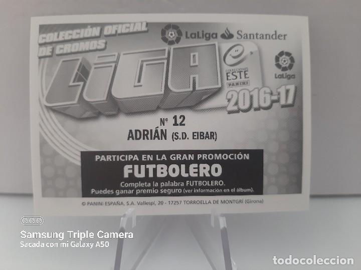 Cromos de f&uacute;tbol: ADRIAN #12 SD EIBAR ESTE 2016-17 2016 2017 - Foto 2
