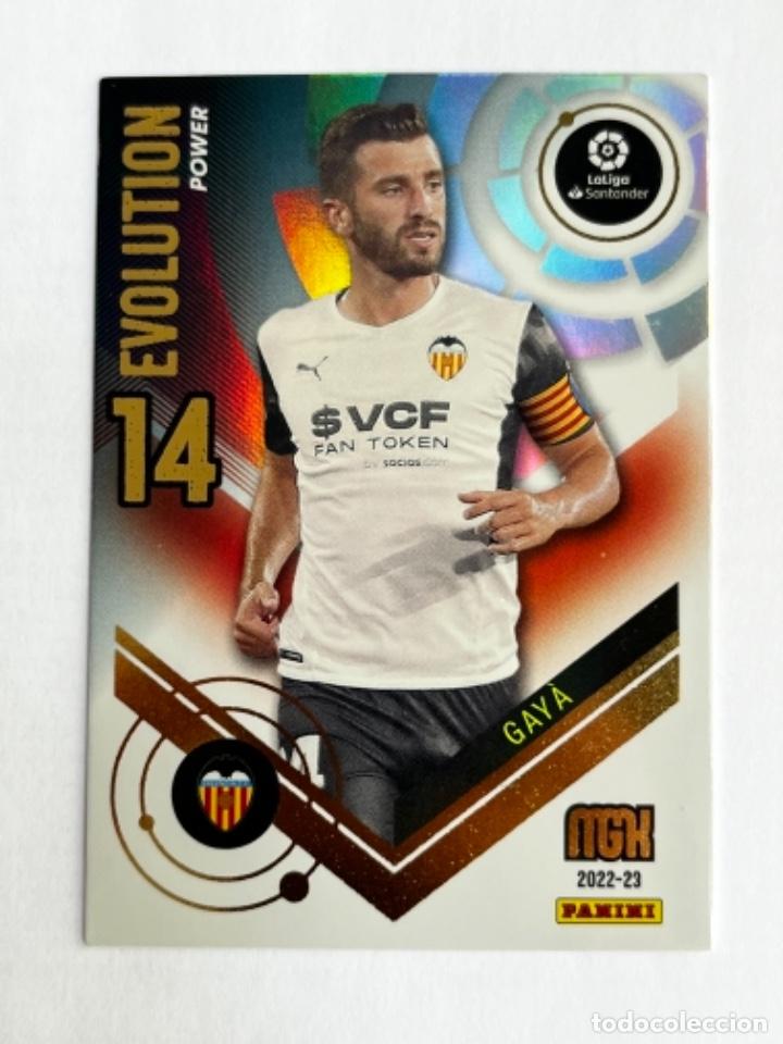 Cromos de f&uacute;tbol: 5. CROMO MEGACRACKS 2022-23 22-23 EVOLUTION POWER GAYA P387 PARALELAS
