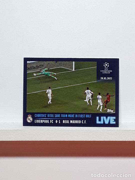 Cromos de F&uacute;tbol: CHAMPIONS LEAGUE STICKER 2021 2022 21 22 ALBUM TOPPS N L95 REAL MADRID LIVE COURTOIS