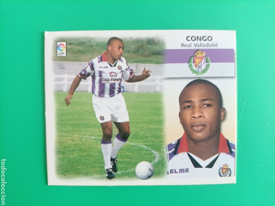 Cromos de f&uacute;tbol: Cromo fichaje 1 bis Congo Valladolid liga este 99 00 1999 2000