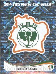 Cartes &agrave; collectionner de Football: PANINI BRAZIL 2014 222 - Cote d'Ivoire Logo Costa de Marfil
