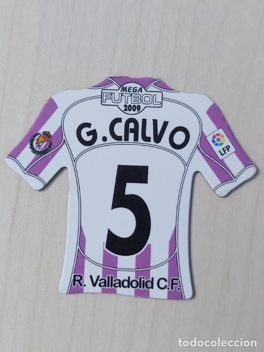 Figurine di Calcio: N&ordm; 5 GARCIA CALVO - MEGA FUTBOL MAGNETS IMAN LIGA 2009 - 08 09 - CAMISETA - REAL VALLADOLID