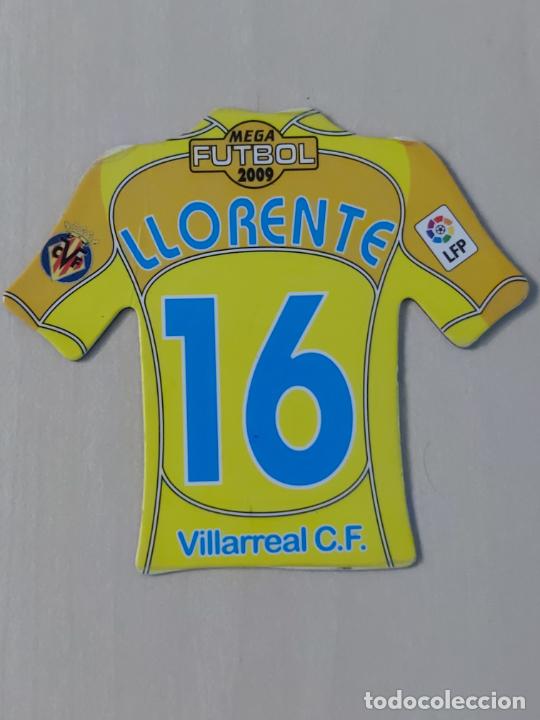 Figurine di Calcio: N&ordm; 16 LLORENTE - MEGA FUTBOL MAGNETS IMAN LIGA 2009 - 08 09 - CAMISETA - VILLARREAL