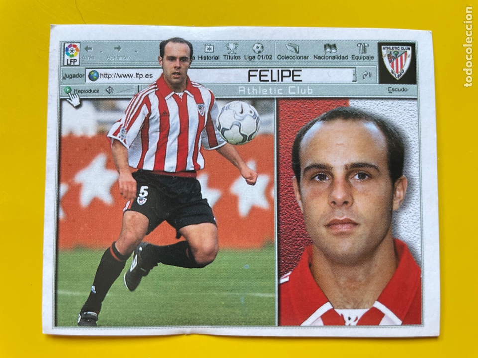 Cromos de f&uacute;tbol: Felipe Liga Este 2001-02 2001 2002 - Foto 1