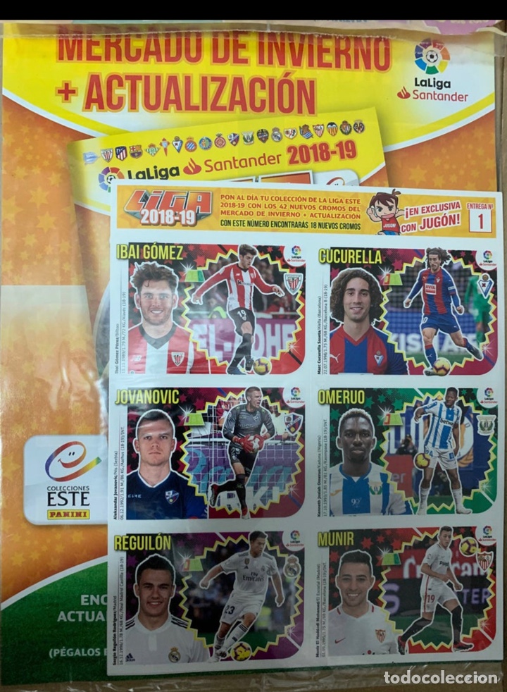 Cromos de F&uacute;tbol: Fichajes de Invierno Liga Este 2018/19 completos