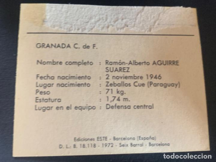 Cromos de f&uacute;tbol: CROMO GRANADA 72-73 ESTE A. SU&Aacute;REZ - Foto 2