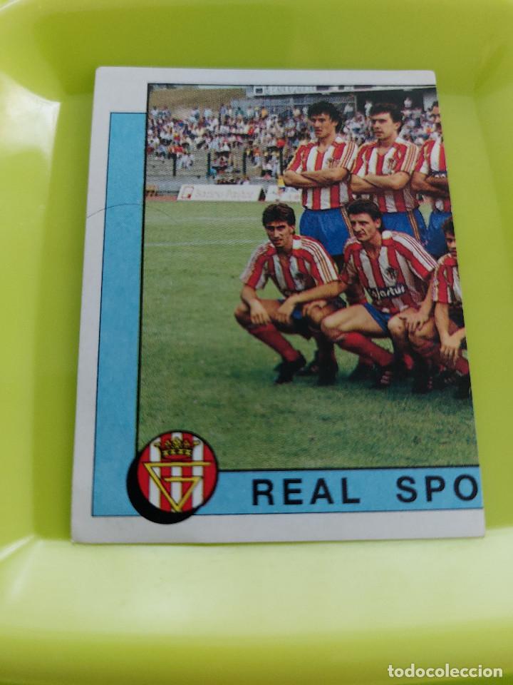 Fu&szlig;ball-Sticker: ALINEACION SPORTING DE GIJON FUTBOL 88 PANINI - CROMO 346 - LIGA 87 88 &ndash; NUEVO SIN PEGAR