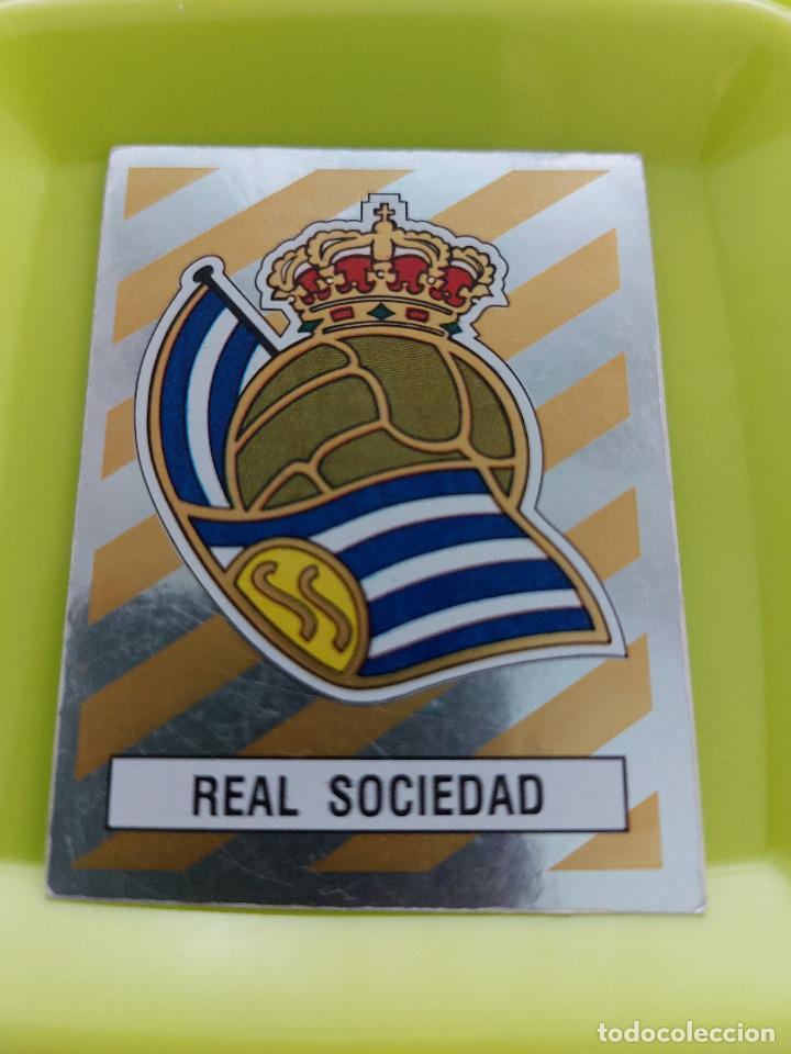 Figurine di Calcio: ESCUDO REAL SOCIEDAD FUTBOL 88 PANINI - CROMO 310 - LIGA 87 88 &ndash; NUEVO SIN PEGAR