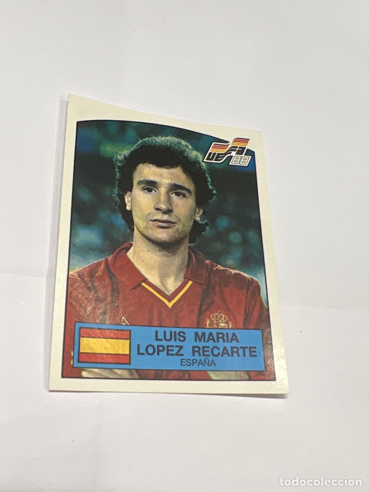 Cromos de F&uacute;tbol: C1436. CROMO EURO 88 #140# LUIS MAR&Iacute;A L&Oacute;PEZ RECARTE
