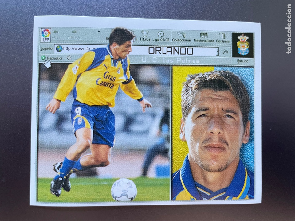 Football Stickers: Orlando Las Palmas Liga Este 2001-02 2001 2002