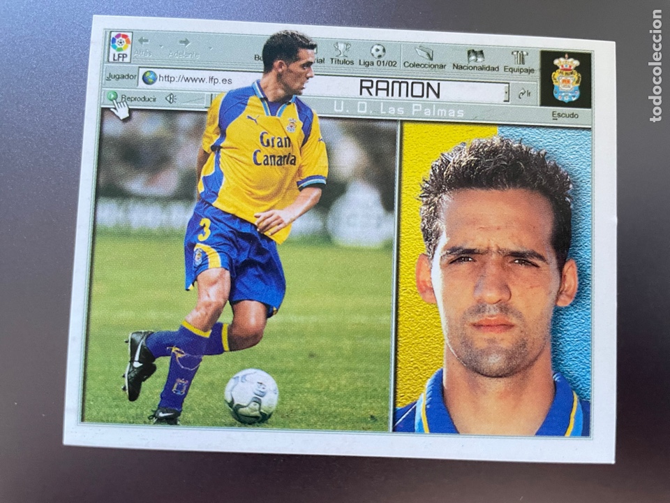 Football Stickers: Ramon Las Palmas Liga Este 2001-02 2001 2002