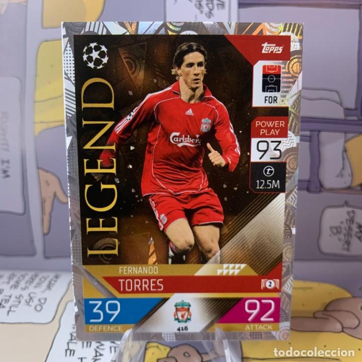 Fu&szlig;ball-Sticker: TORRES 416 - LEGEND - LIVERPOOL - TOPPS MATCH ATTAX UCL UEFA CHAMPIONS LEAGUE 22 23 - NUEVA
