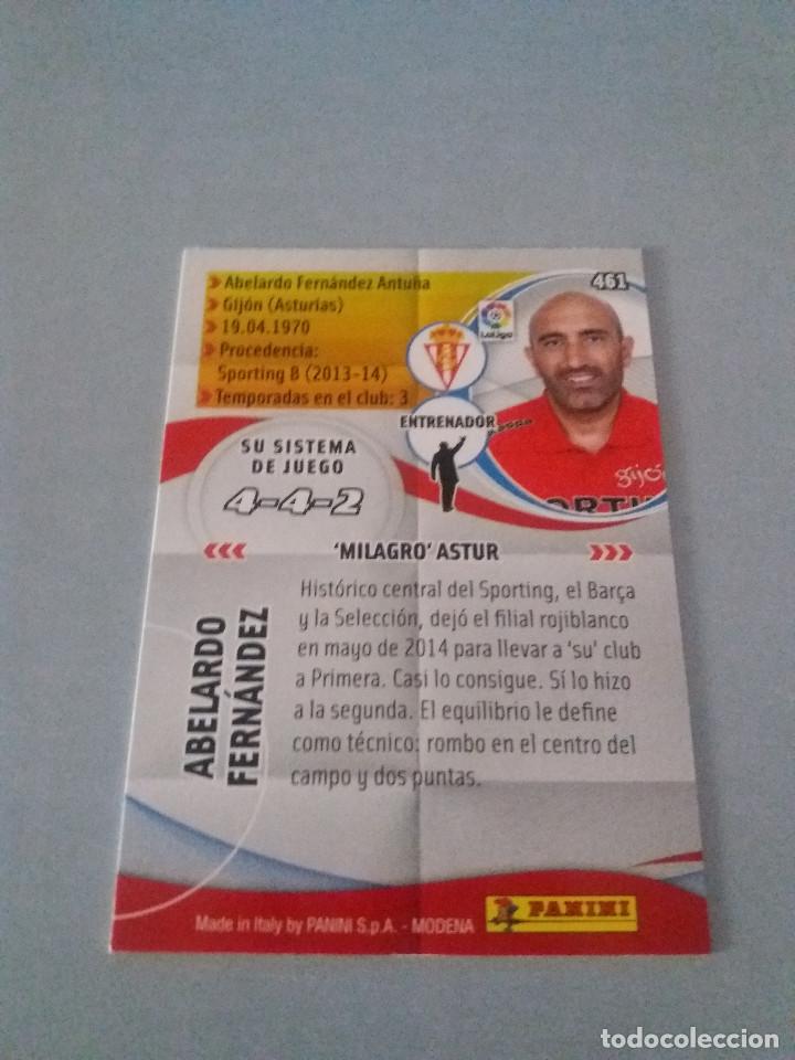 Cromos de f&uacute;tbol: Megacracks 15/16. 461- Abelardo. Sporting. - Foto 2