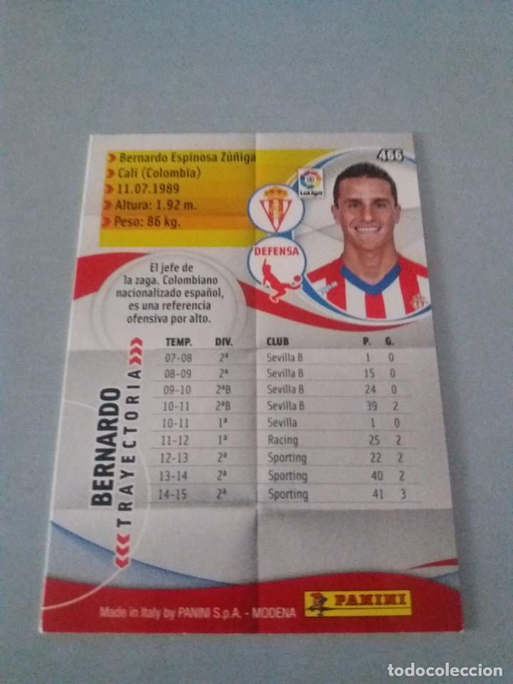Cromos de f&uacute;tbol: Megacracks 15/16. 466- Bernardo. Sporting. - Foto 2
