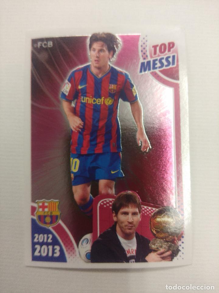 Cromos de F&uacute;tbol: CROMO TOP MESSI BALON DE ORO/LIGA 2012/2013 PANINI/N&ordm; 164/SIN USO.