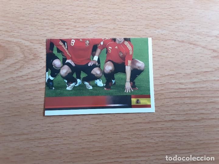 Figurine di Calcio: CROMO FUTBOL EURO 2008 PANINI 414.ALINEACION-ESPA&Ntilde;A-NUNCA PEGADO-TRASERA MADE IN BRAZIL