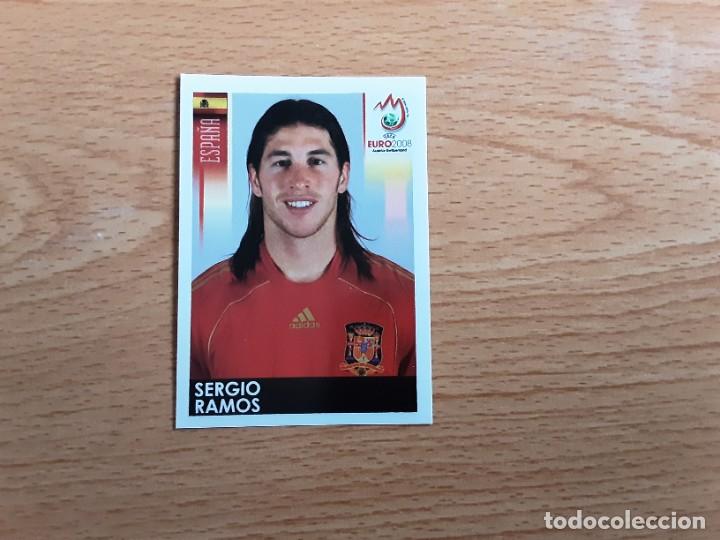Cromos de F&uacute;tbol: CROMO FUTBOL EURO 2008 PANINI 420.SERGIO RAMOS-ESPA&Ntilde;A-NUNCA PEGADO-TRASERA MADE IN BRAZIL