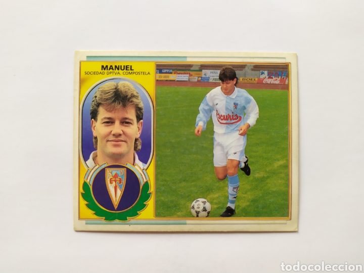 Fu&szlig;ball-Sticker: Liga este 1996 1997 96 97 Manuel Compostela sin pegar