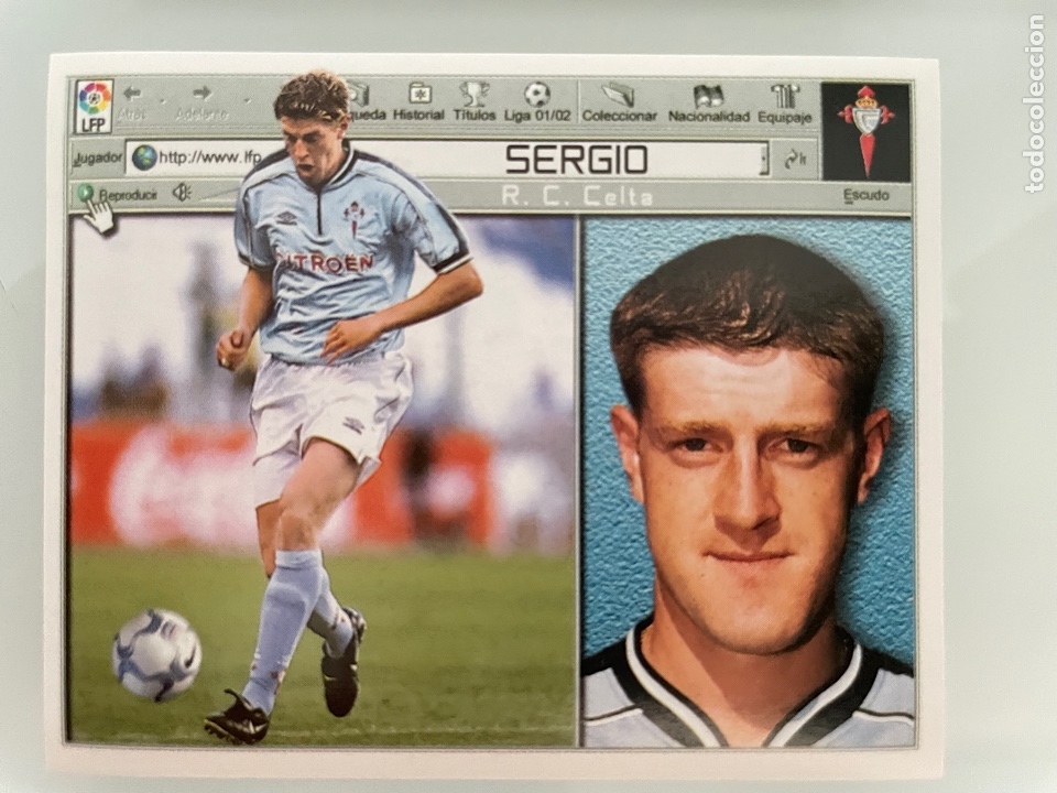 Cromos de f&uacute;tbol: Sergio celta Liga Este 2001-02 2001 2002 - Foto 1