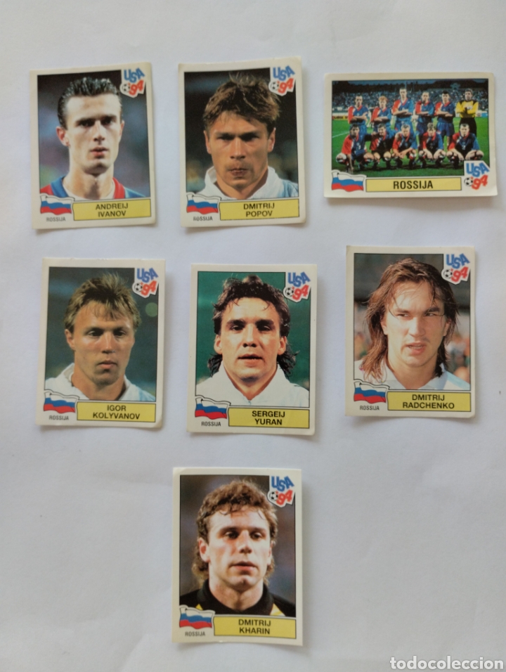 Cromos de Futebol: USA 94 LOTE 7 CROMOS RUSIA MUNDIAL ESTADOS UNIDOS 94 EDICIONES PANINI USA 94
