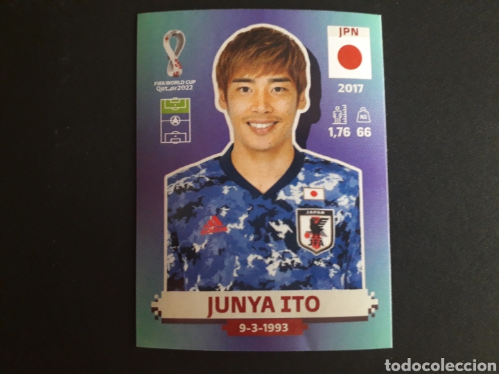 Figurine di Calcio: JUNYA ITO JAP&Oacute;N N&deg; 17 COPA MUNDIAL DE F&Uacute;TBOL QATAR 2022 22 PANINI SIN PEGAR PEDIDO M&Iacute;NIMO 3&euro;