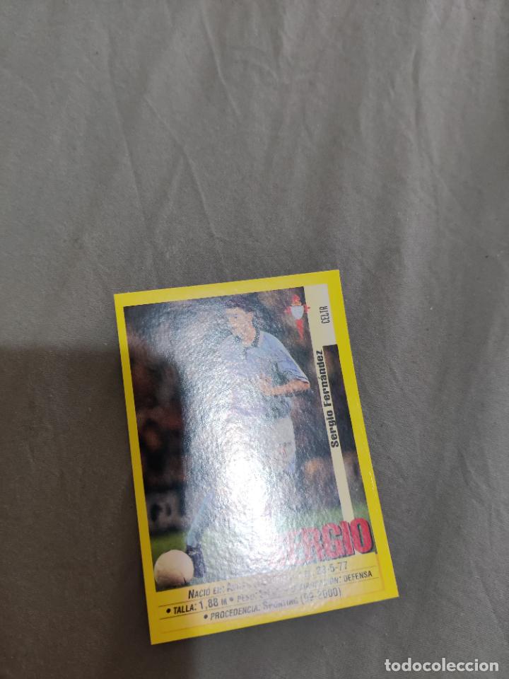 Cromos de f&uacute;tbol: sergio 79 version celta panini 1999 2000 99 00 sin pegar - Foto 1