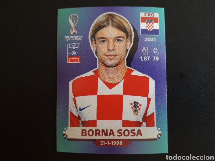Figurine di Calcio: BORNA SOSA CROACIA N&deg; 9 COPA MUNDIAL DE F&Uacute;TBOL QATAR 2022 22 PANINI SIN PEGAR PEDIDO M&Iacute;NIMO 3&euro;