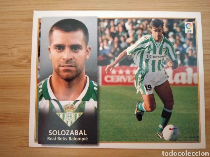 Figurine di Calcio: SOLOZABAL REAL BETIS EDICIONES ESTE 98 99 1998 1999 SIN PEGAR CROMO FUTBOL UNIFICO ENVIOS
