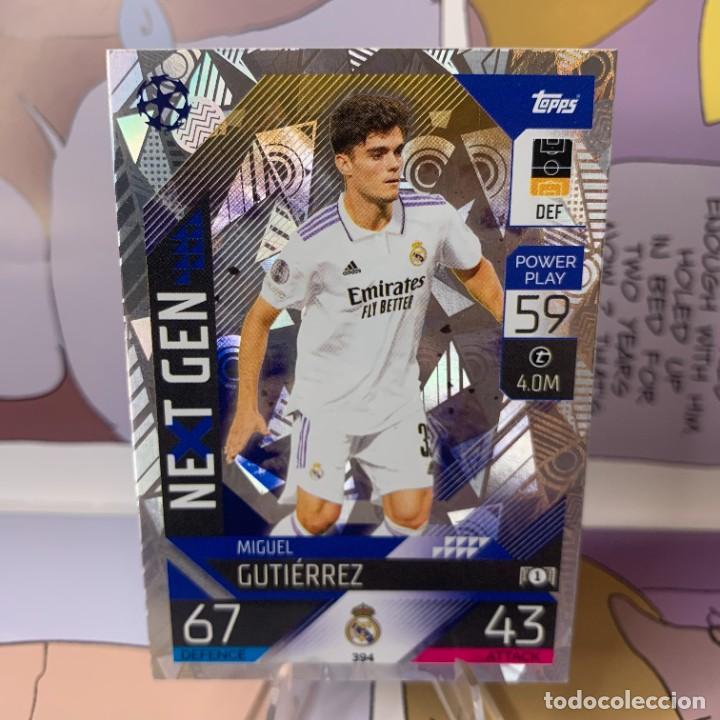 Figurine di Calcio: GUTIERREZ 394 - NEXT GEN - REAL MADRID - TOPPS MATCH ATTAX UCL UEFA CHAMPIONS LEAGUE 22 23 - NUEVA
