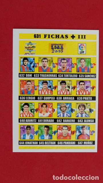 Fu&szlig;ball-Sticker: FICHAS + III, MUNDICROMO, LIGA 2002/2003, MUNDI CROMO 02/03, NUMERO 631.