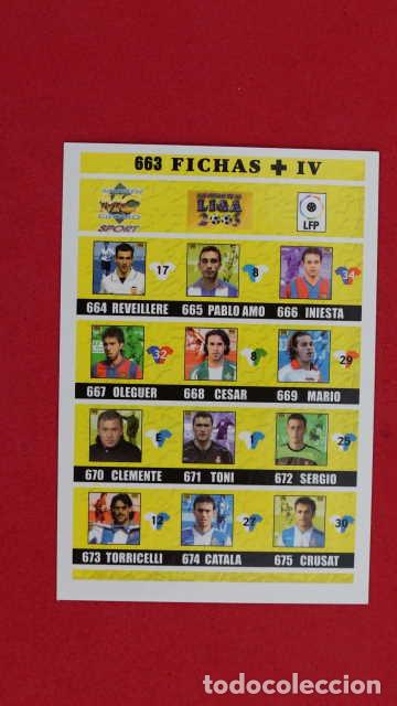 Fu&szlig;ball-Sticker: FICHAS + IV, MUNDICROMO, LIGA 2002/2003, MUNDI CROMO 02/03, NUMERO 663.