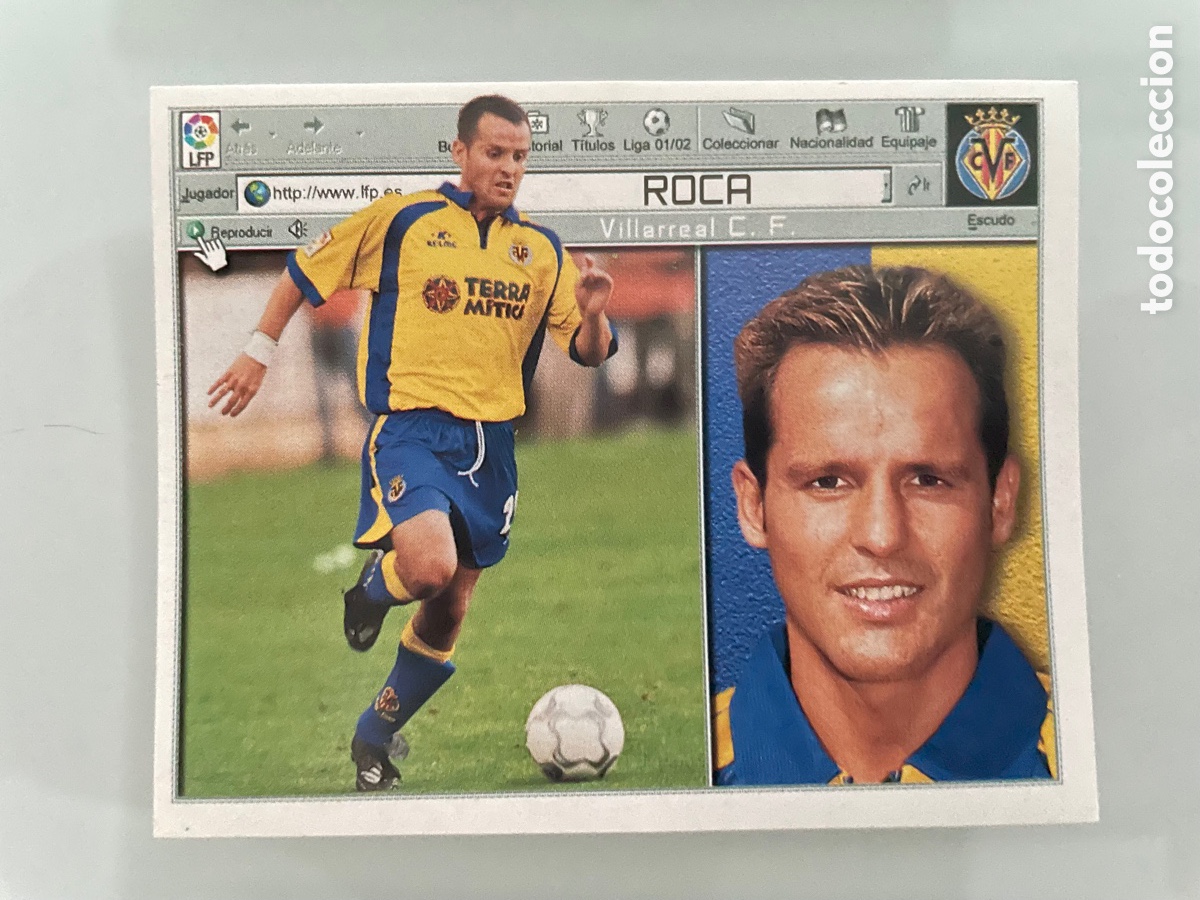 Cromos de f&uacute;tbol: Roca Villarreal Este 2001-02 2001 2002 - Foto 1