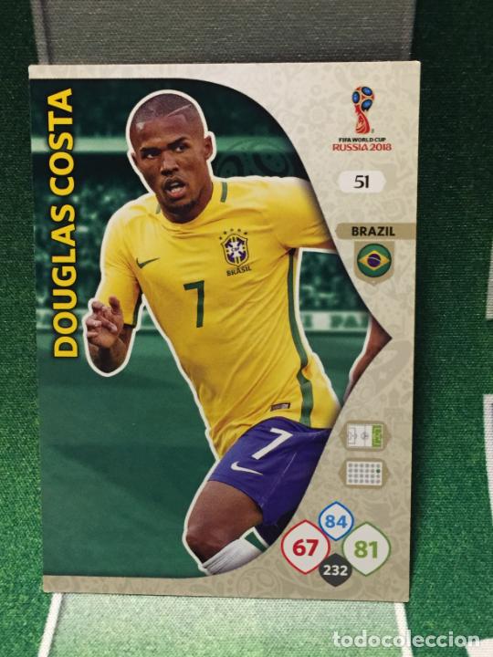 Cromos de f&uacute;tbol: 51. Douglas Costa (Brazil) Adrenalyn FIFA World Cup 2018 Russia