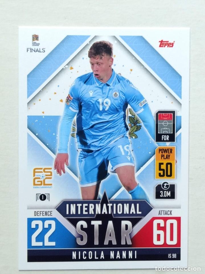 Cromos de Futebol: CROMO CARD IS 98 NANNI SAN MARINO IS98- MATCH ATTAX 101 NATIONS LEAGUE LIGA DE LAS NACIONES 2022
