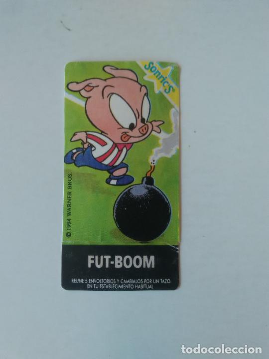 Figurine di Calcio: ANTIGUO CROMO PEGATINA DE CHICLE SONRICS LOONEY TUNES, WARNER BROS A&Ntilde;O 1994 FUT-BOOM F&Uacute;TBOL