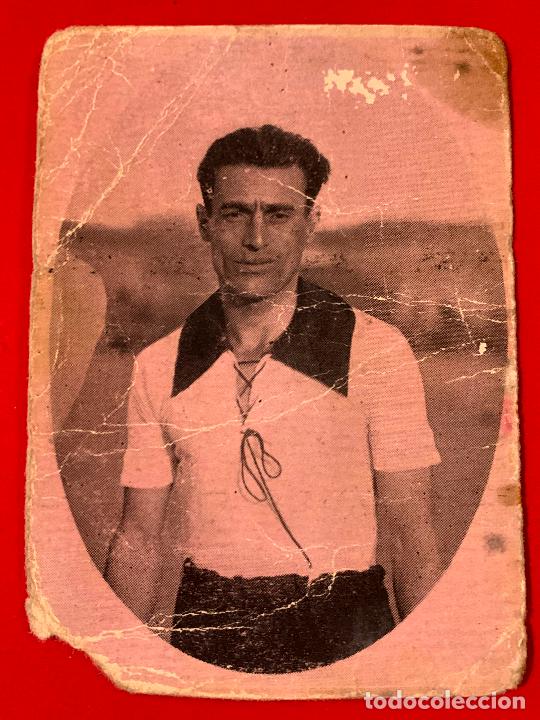 Figurine di Calcio: Foot-Ball, Galeria de jugadores. Leopoldo Feenabdez del FC.Tarrasa. N.6 Antiguo cromo futbol.