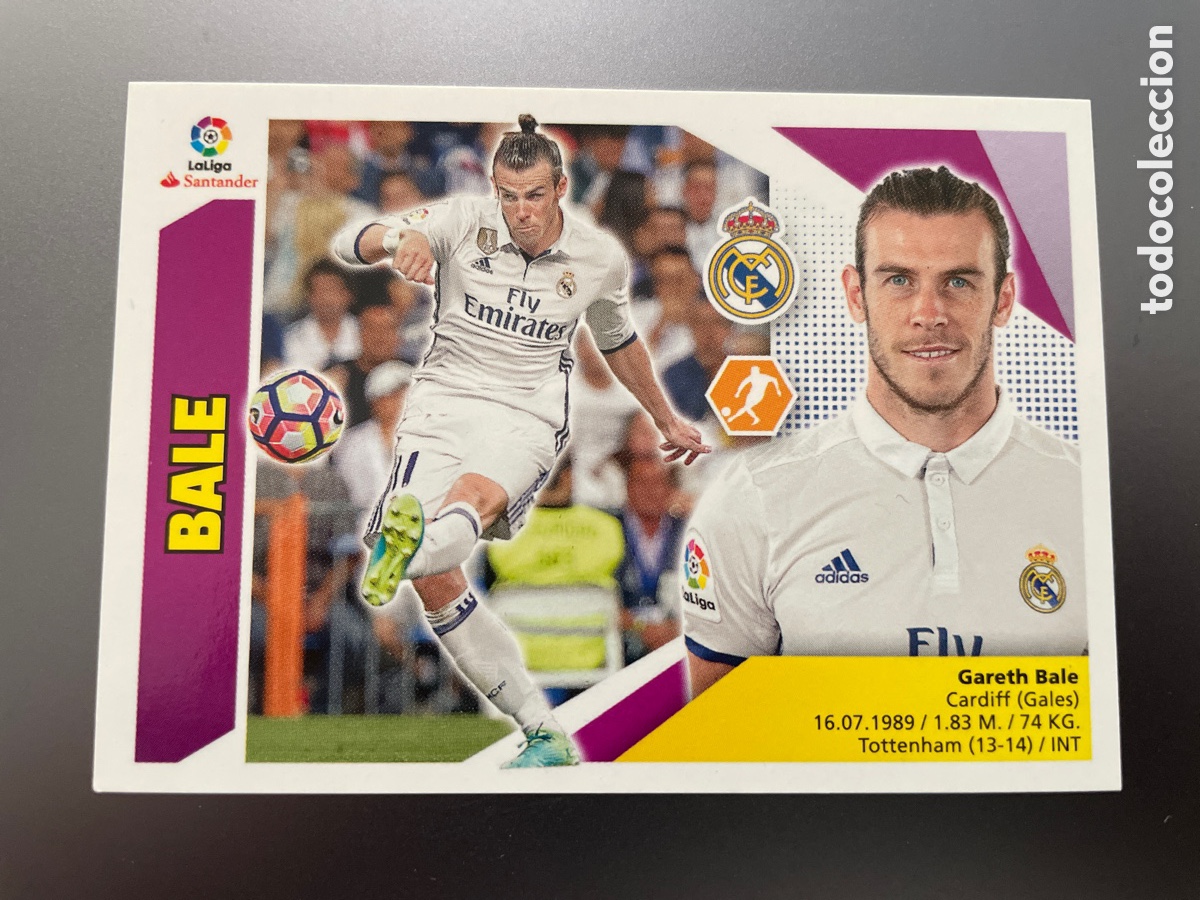 Cromos de f&uacute;tbol: Bale 12 Liga Este 2017-18 2017 2018 - Foto 1