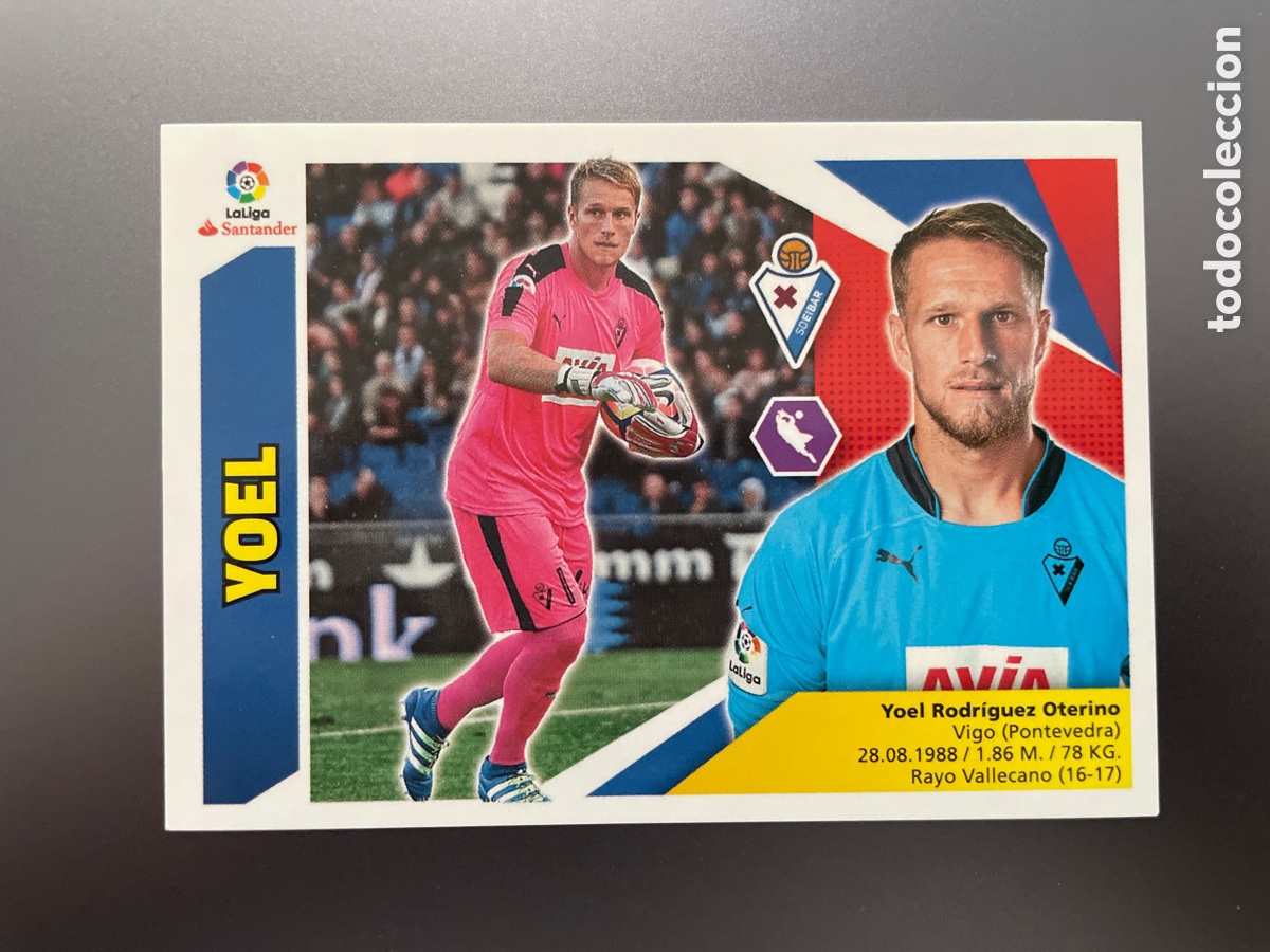 Cromos de f&uacute;tbol: Yoel 2 Liga Este 2017-18 2017 2018 - Foto 1