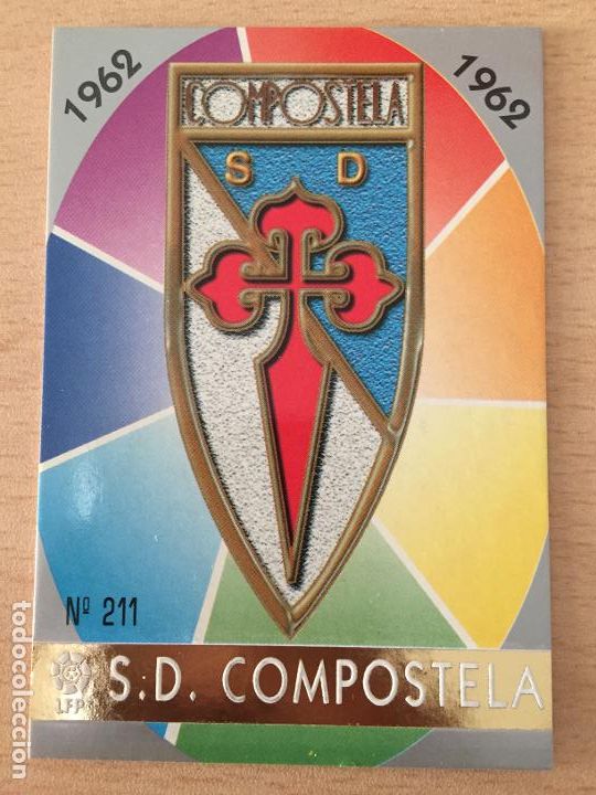 Fu&szlig;ball-Sticker: 1997-1998 - 211 ESCUDO - SD COMPOSTELA - MUNDICROMO
