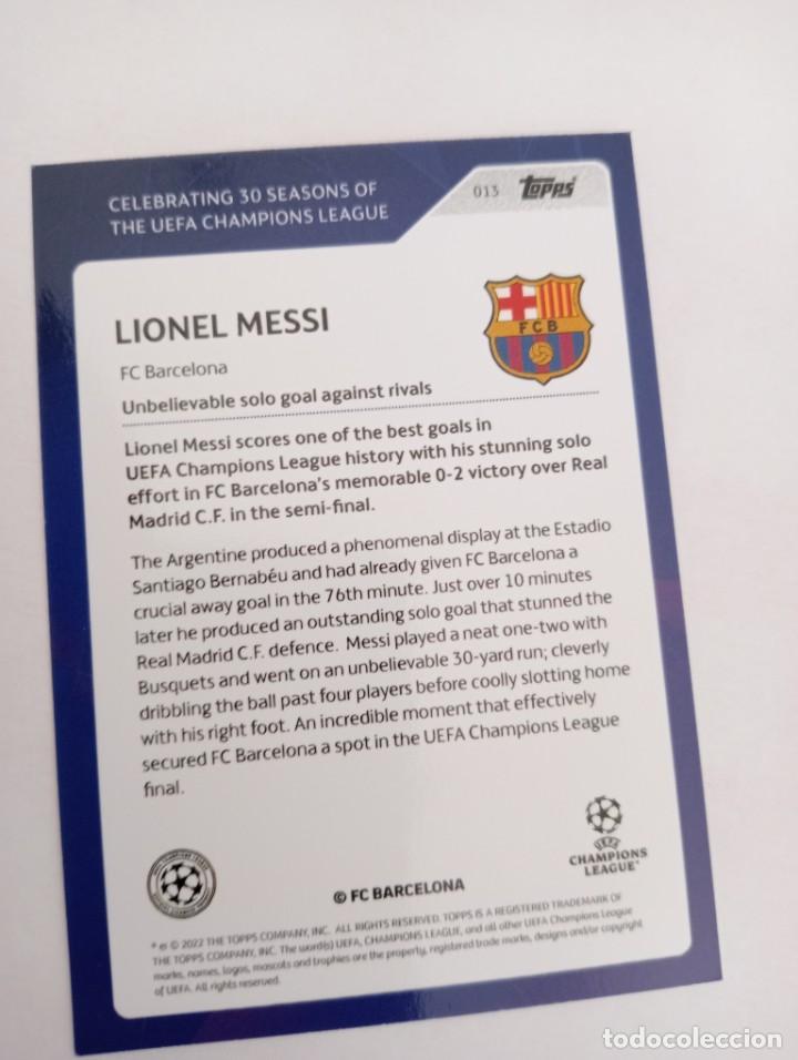 Cromos de f&uacute;tbol: topps 30 seasons messi - Foto 7