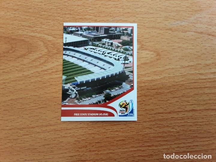 Cromos de F&uacute;tbol: CROMO FUTBOL MUNDIAL 2010 PANINI 15.FREE STATE STADIUM-NUNCA PEGADO