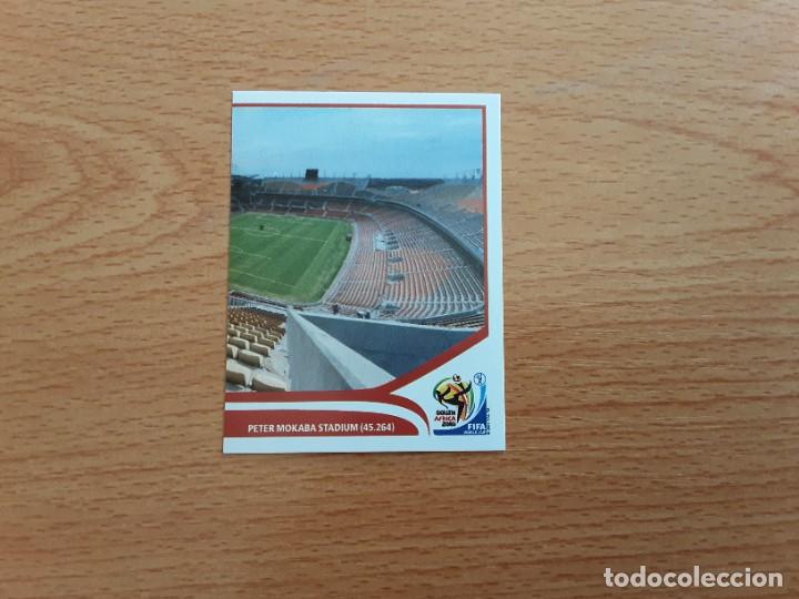 Cromos de F&uacute;tbol: CROMO FUTBOL MUNDIAL 2010 PANINI 21.PETER MOKABA STADIUM-NUNCA PEGADO