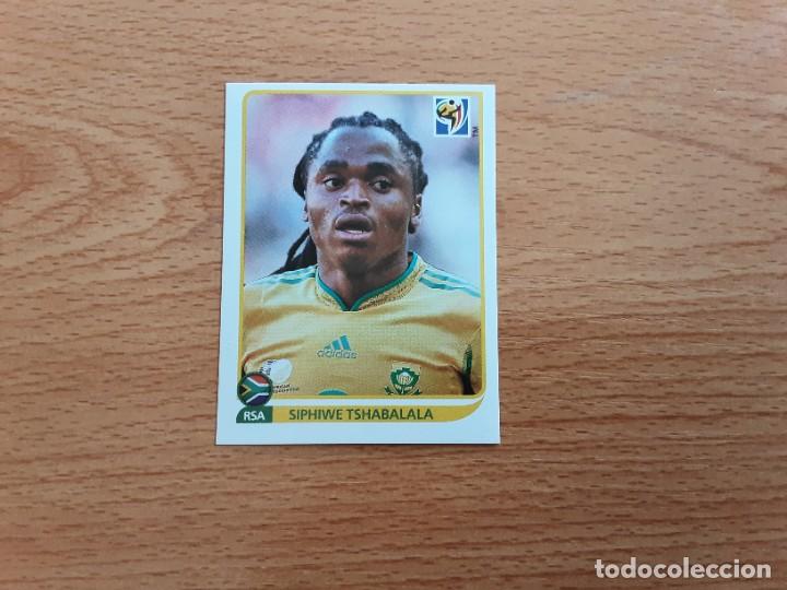 Cromos de f&uacute;tbol: CROMO FUTBOL MUNDIAL 2010 PANINI 42.TSHABALALA-SUDAFRICA-NUNCA PEGADO