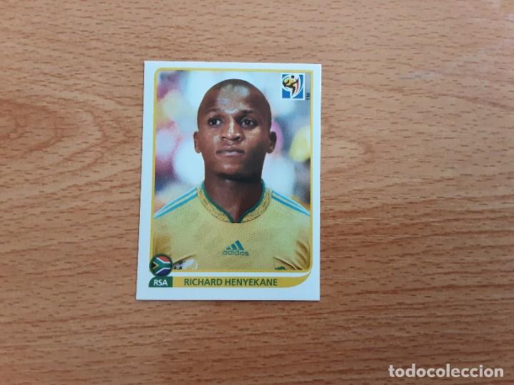 Cromos de f&uacute;tbol: CROMO FUTBOL MUNDIAL 2010 PANINI 44.HENYEKANE-SUDAFRICA-NUNCA PEGADO