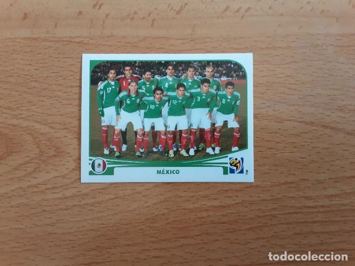 Cromos de Futebol: CROMO FUTBOL MUNDIAL 2010 PANINI 49.ALINEACION-MEXICO-NUNCA PEGADO